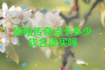 原始传奇点卡多少钱合适买吗