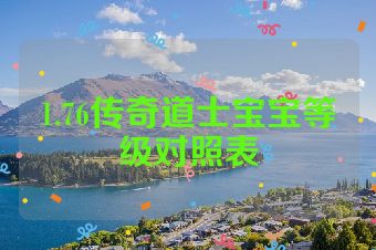 1.76传奇道士宝宝等级对照表