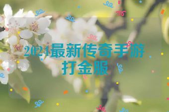 2024最新传奇手游打金服