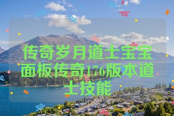 传奇岁月道士宝宝面板传奇176版本道士技能