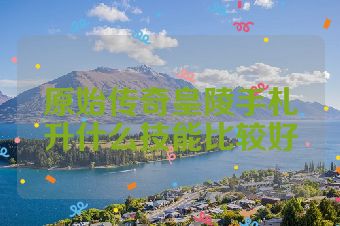原始传奇皇陵手札升什么技能比较好