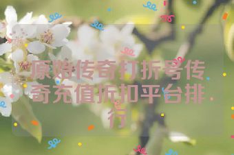原始传奇打折号传奇充值折扣平台排行