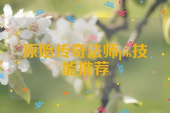 原始传奇法师pk技能推荐
