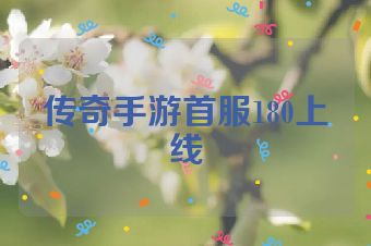 传奇手游首服180上线