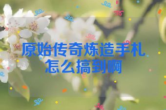 原始传奇炼造手札怎么搞到啊