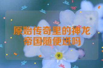 原始传奇里的神龙帝国随便进吗