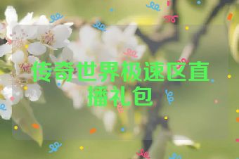 传奇世界极速区直播礼包