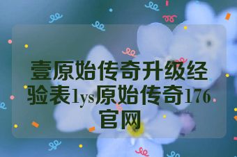 壹原始传奇升级经验表1ys原始传奇176官网