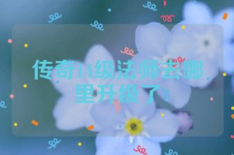 传奇14级法师去哪里升级了