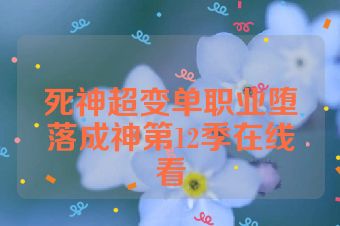 死神超变单职业堕落成神第12季在线看