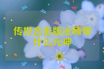 传世合击版法师带什么元神