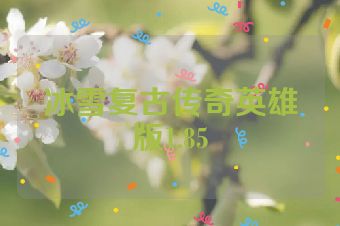 冰雪复古传奇英雄版1.85