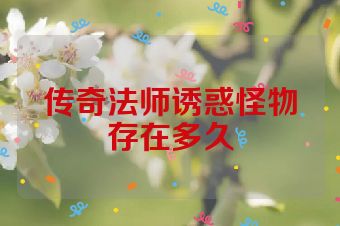 传奇法师诱惑怪物存在多久