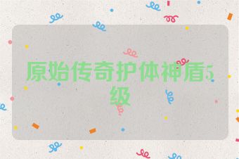原始传奇护体神盾5级
