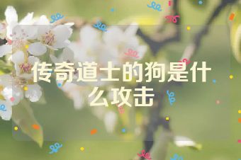 传奇道士的狗是什么攻击