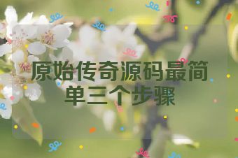 原始传奇源码最简单三个步骤