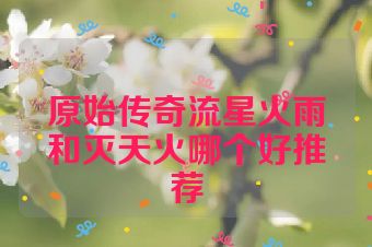 原始传奇流星火雨和灭天火哪个好推荐
