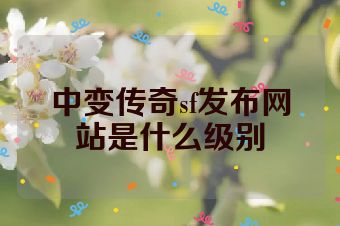 中变传奇sf发布网站是什么级别