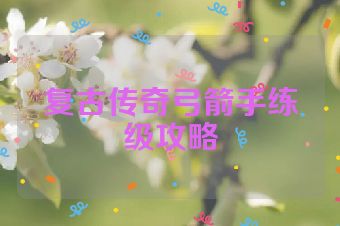 复古传奇弓箭手练级攻略