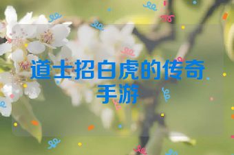 道士招白虎的传奇手游