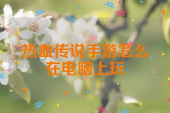 热血传说手游怎么在电脑上玩