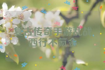 复古传奇手游乱战西行不氪金