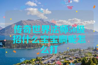 传奇世界法师50级招什么宝宝啊呢怎么打