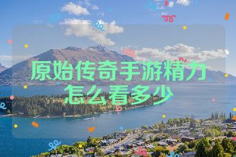 原始传奇手游精力怎么看多少