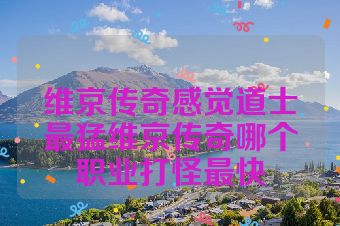 维京传奇感觉道士最猛维京传奇哪个职业打怪最快