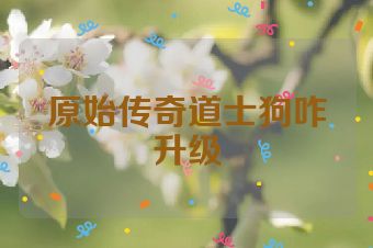 原始传奇道士狗咋升级