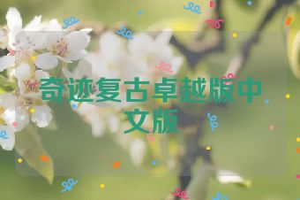 奇迹复古卓越版中文版