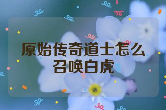 原始传奇道士怎么召唤白虎