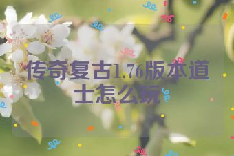 传奇复古1.76版本道士怎么玩