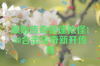 原始传奇快速抢怪180合击传奇新开传奇