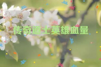 传奇道士英雄血量