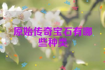 原始传奇宝石有哪些种类