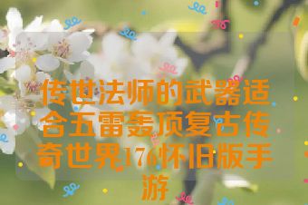 传世法师的武器适合五雷轰顶复古传奇世界176怀旧版手游