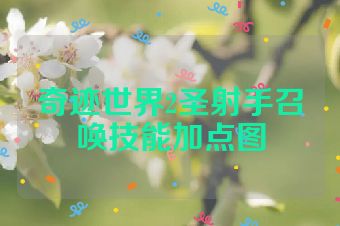 奇迹世界2圣射手召唤技能加点图
