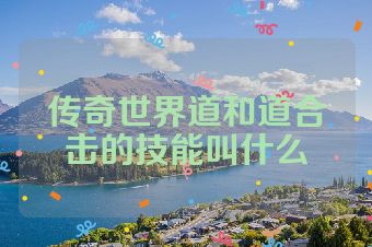 传奇世界道和道合击的技能叫什么