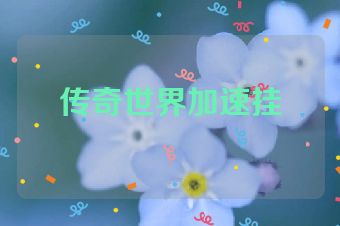 传奇世界加速挂