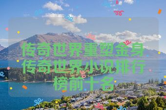 传奇世界重塑金身传奇世界小说排行榜前十名
