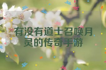 有没有道士召唤月灵的传奇手游