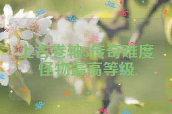上古卷轴5传奇难度怪物最高等级