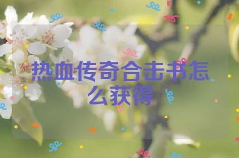 热血传奇合击书怎么获得