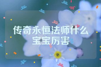 传奇永恒法师什么宝宝厉害