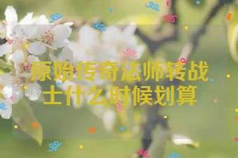 原始传奇法师转战士什么时候划算