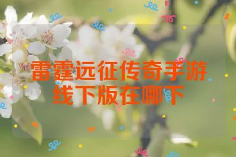 雷霆远征传奇手游线下版在哪下