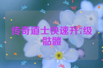 传奇道士快速升7级骷髅