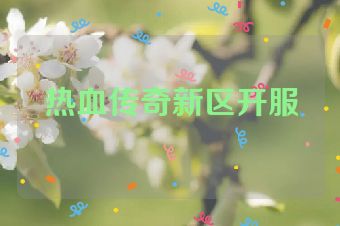 热血传奇新区开服