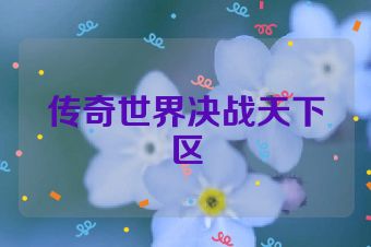 传奇世界决战天下区